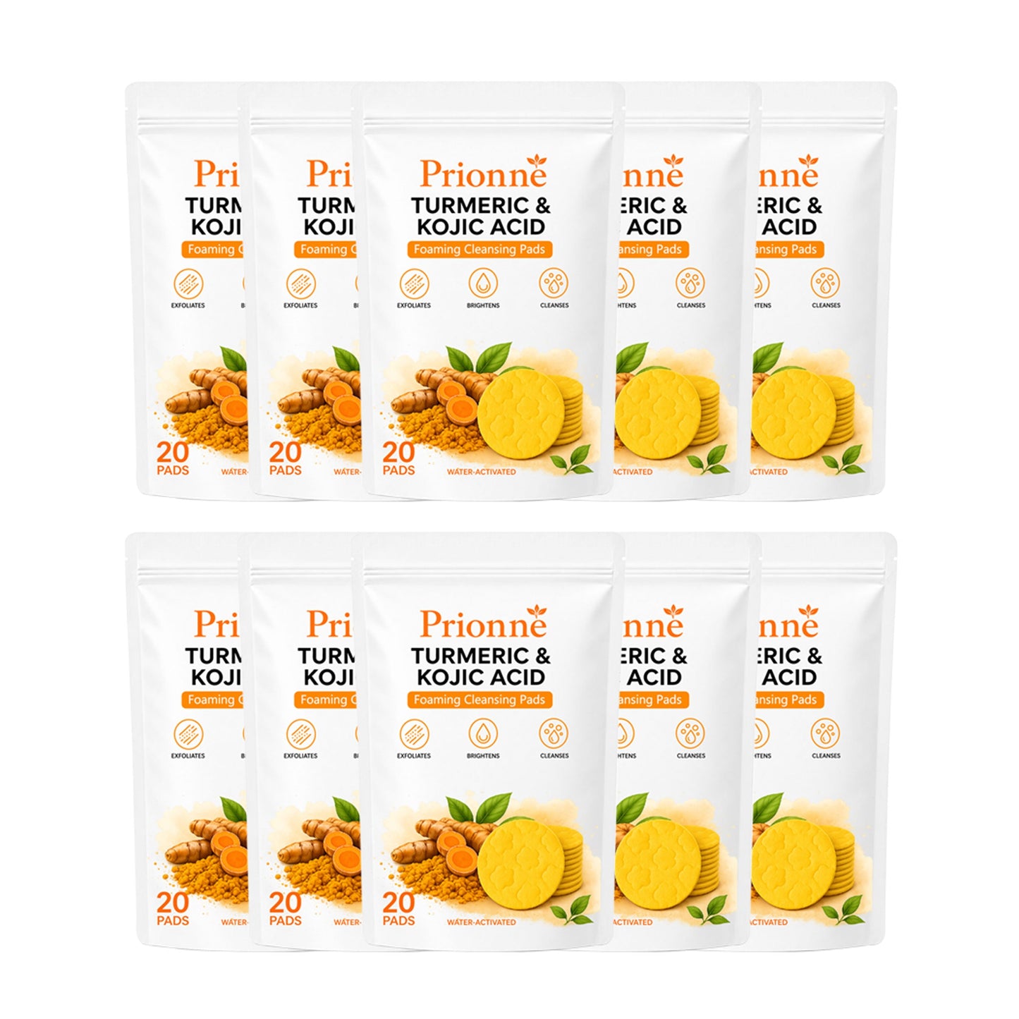 🔥Last Day 68% OFF-Prionne Turmeric Kojic Glow Pads