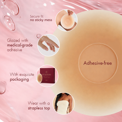 NESLEMY Seamless Sticky Nipple Covers for Women