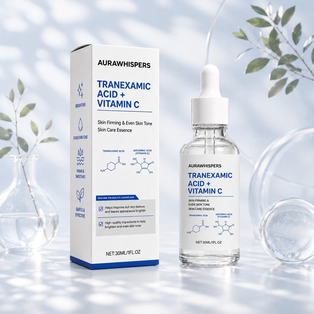 Aurawhispers✨ Last Day Buy 1 Get 1 Free💧 Brightening Serum-Helps improve dull skin texture and leaves appearance brighter.